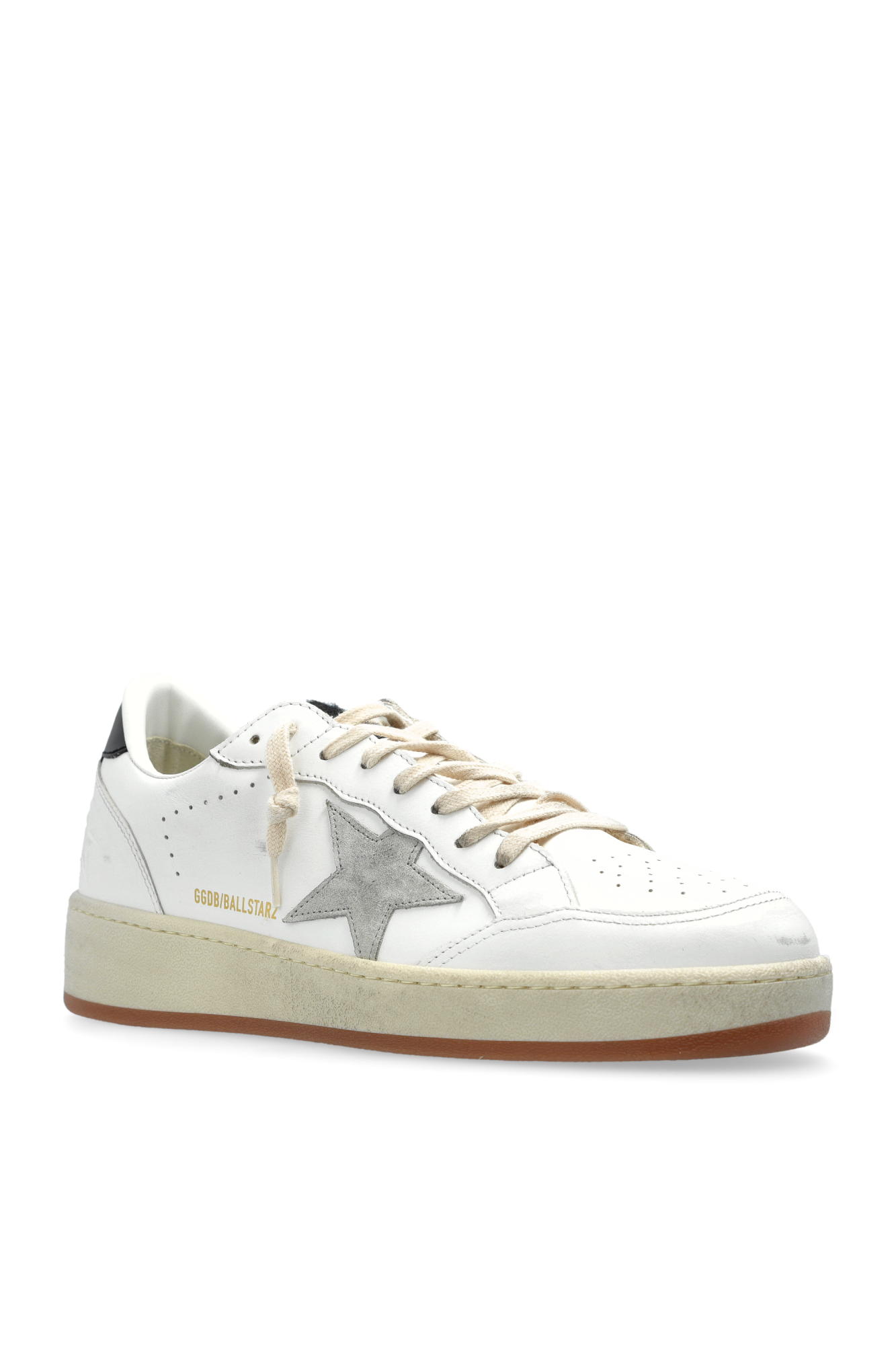 スニーカー GOLDEN  WHITE AND SILVER LEATHER BALLSTAR 2 SNEAKERS White Ballstar 2' sneakers Golden Goose - Vitkac France